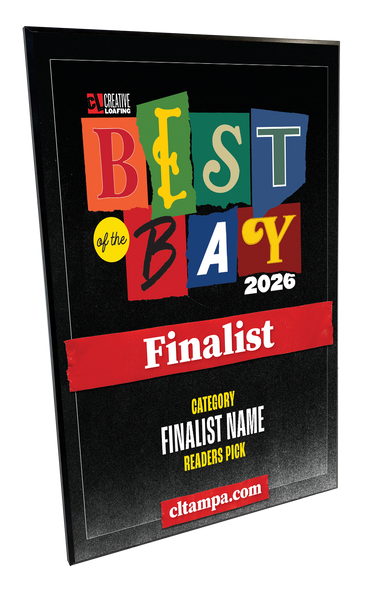 CL Tampa Bay Best of the Bay Plaque | Traditional Modern Mount