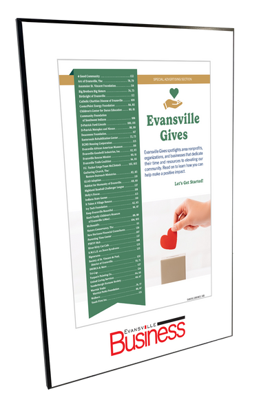 Evansville Business - Evansville Gives  - Plaques
