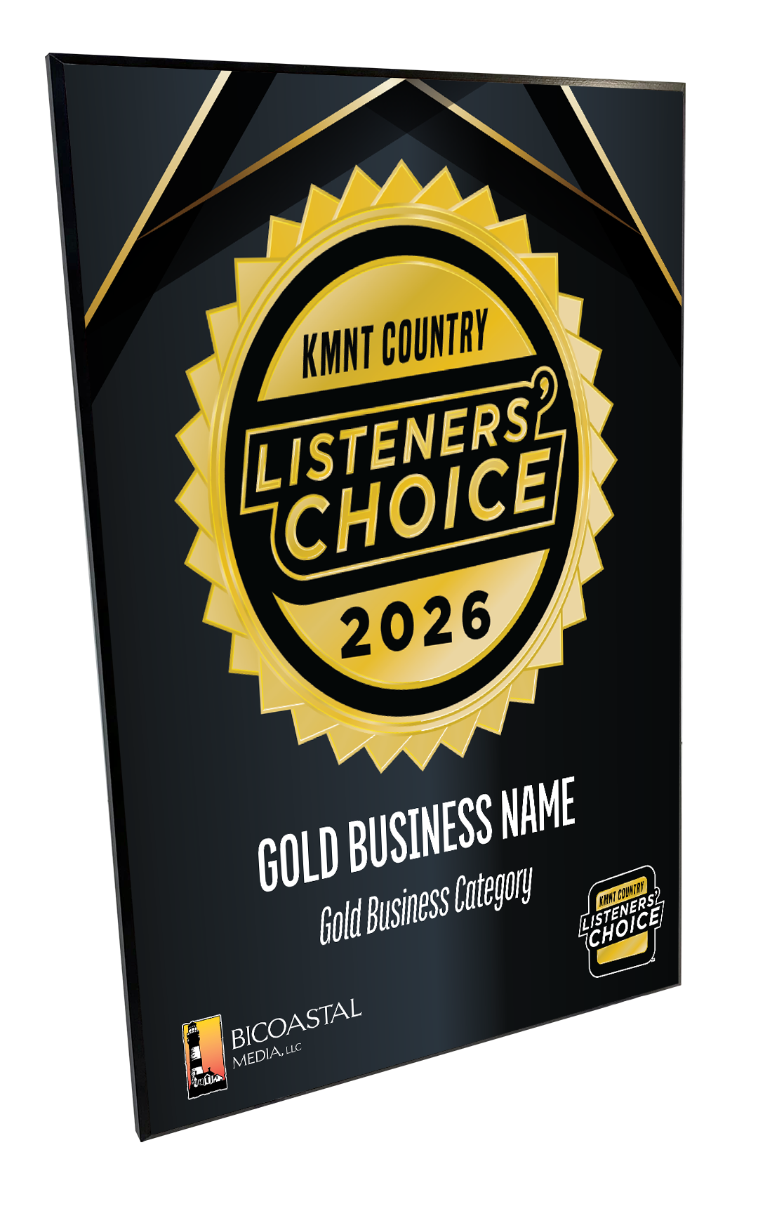 KMNT Country Listeners Choice - Plaques