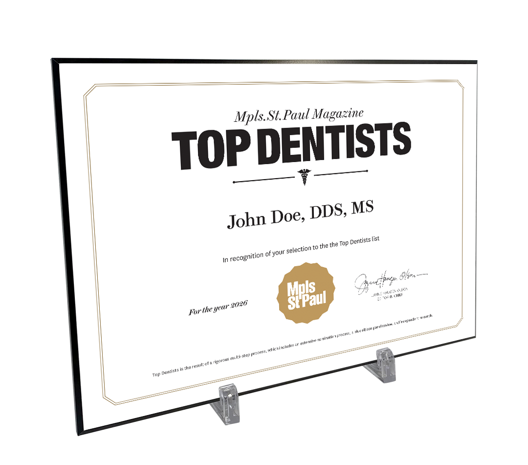 Mpls St. Paul - Top Dentists - Plaques