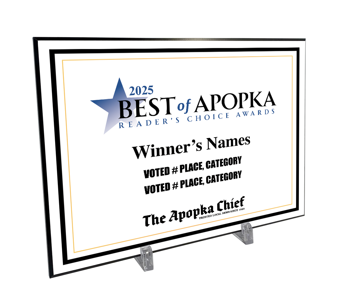 Best of Apopka Awards - Wooden Plaque