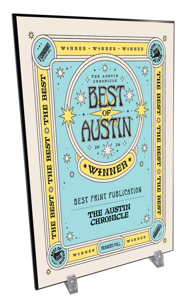 "Best of Austin” Award Plaques - Modern Hardi-Plaque