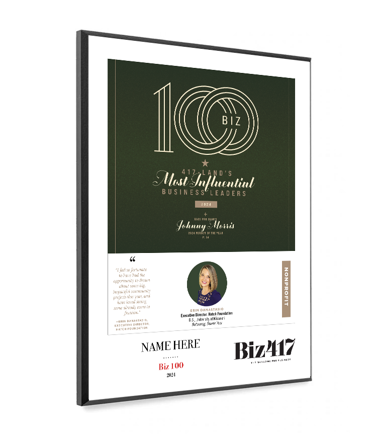 Biz 417 Biz 100 Award Melamine Plaques