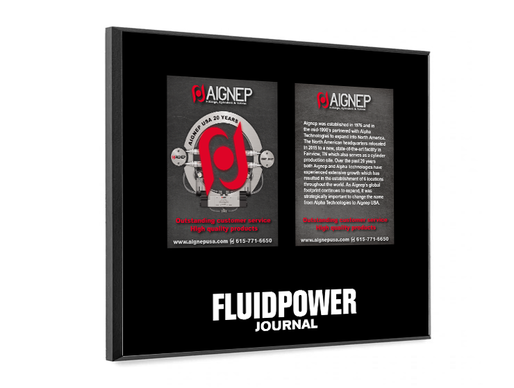 Fluid Power Journal Professional Profiles Plaques