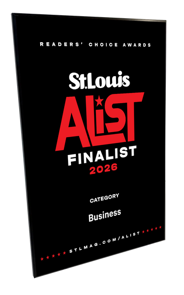 St. Louis Magazine A-List Award Plaque