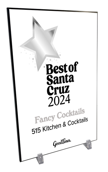 "Good Times: Best of Santa Cruz" Award Plaque