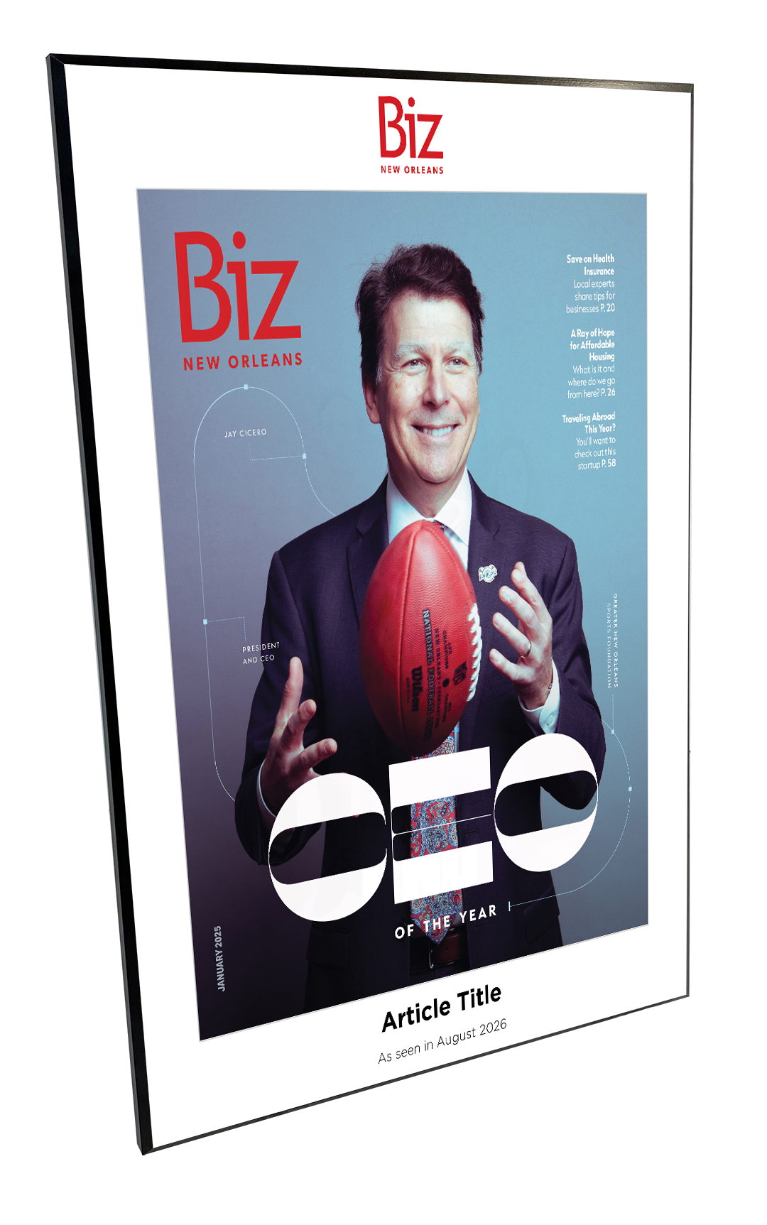 Biz New Orleans - Covers & Articles - Plaques