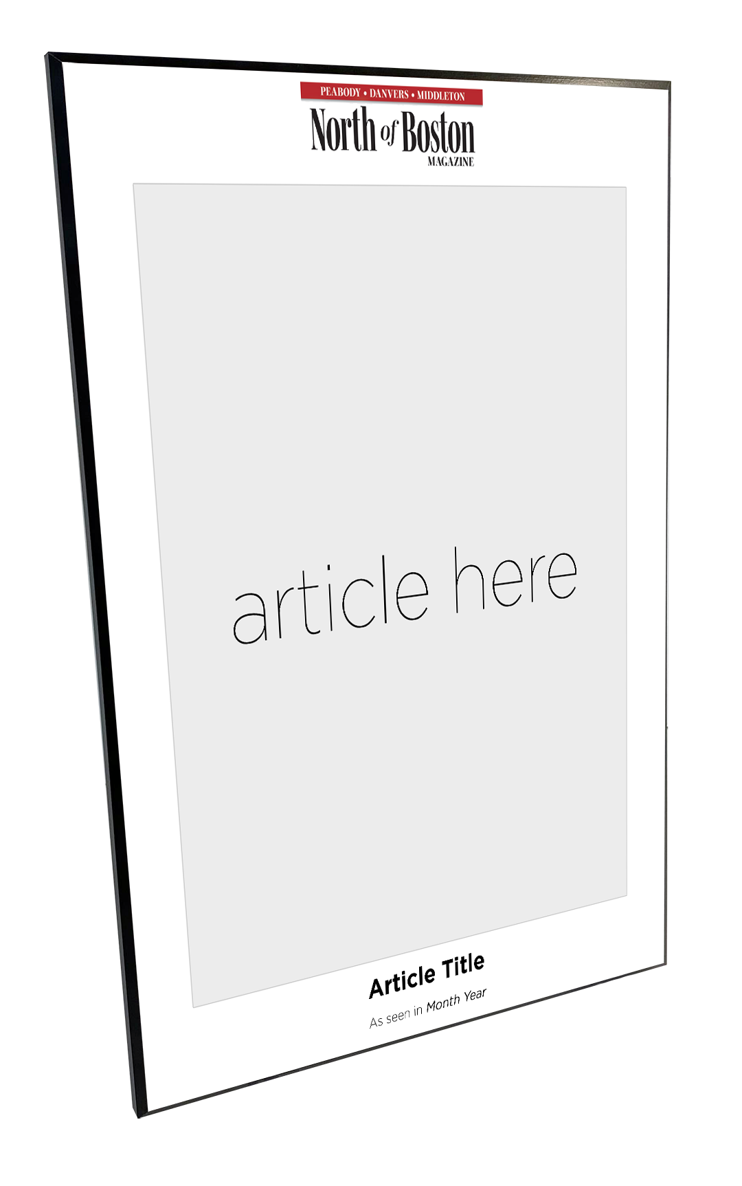 N. Boston Media Group - Articles - Wooden Plaques