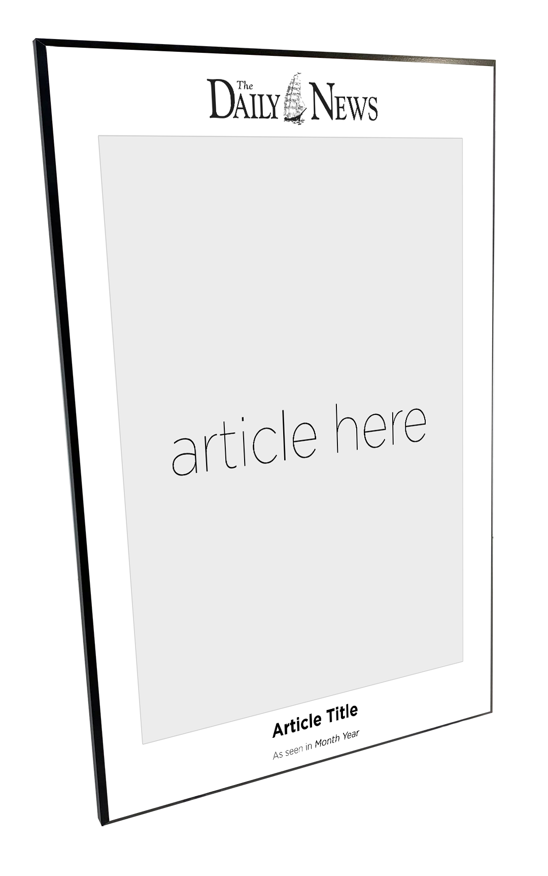 N. Boston Media Group - Articles - Wooden Plaques