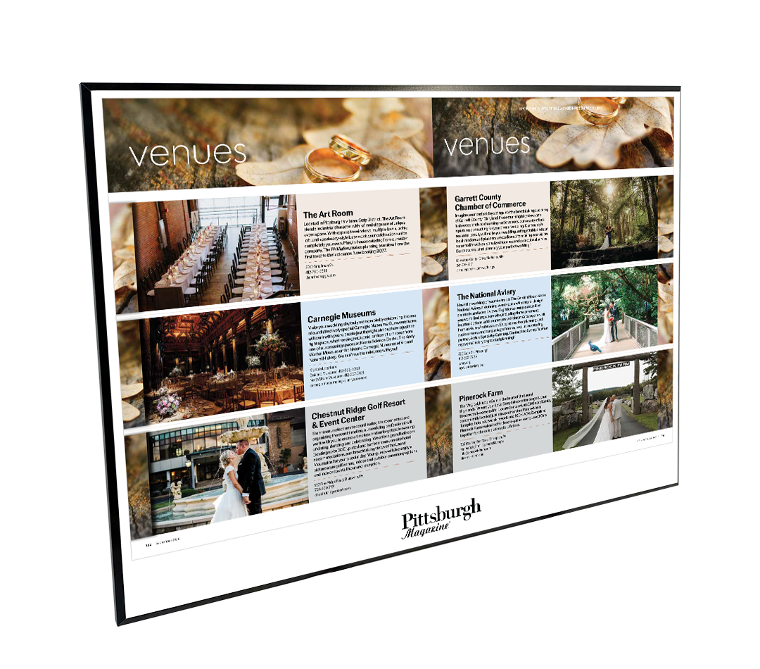 Pittsburgh Magazine - Special Publications - Modern Wooden Plaque