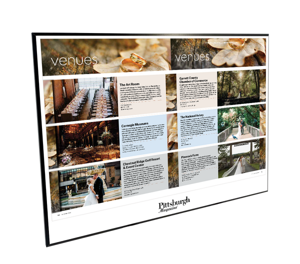 Pittsburgh Magazine - Special Publications - Modern Wooden Plaque