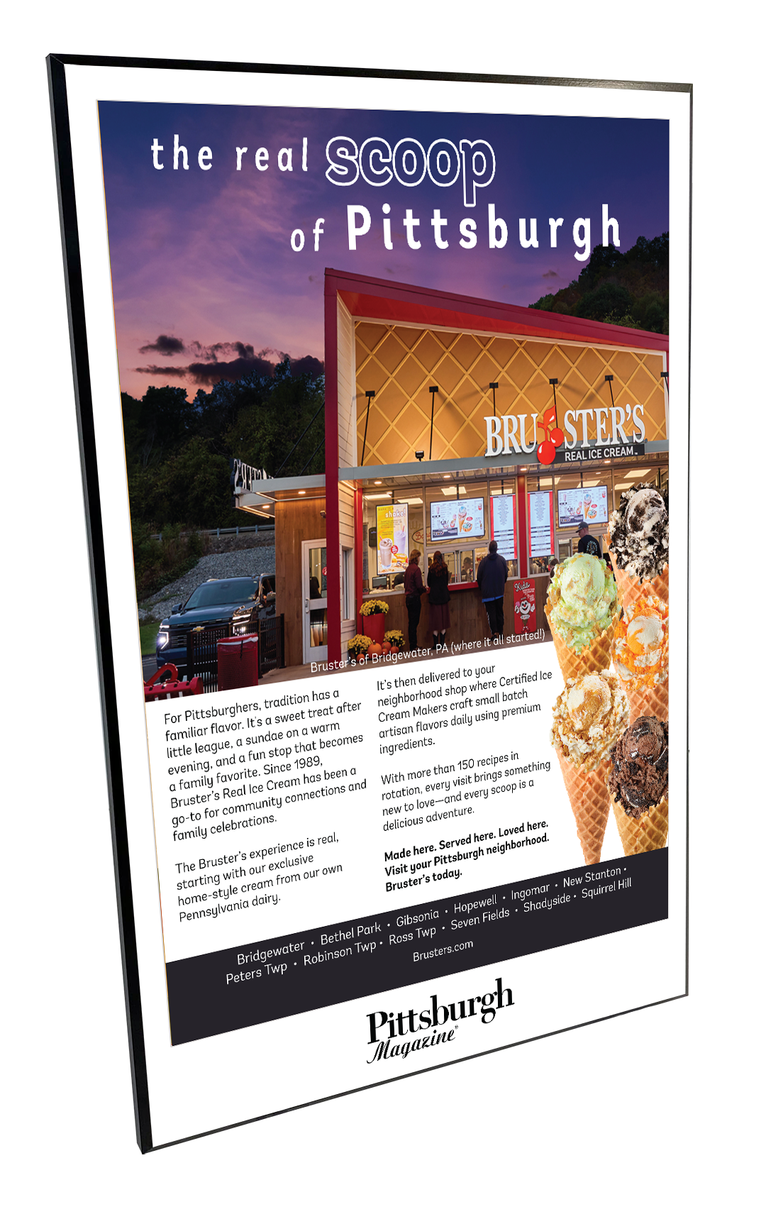 Pittsburgh Magazine - Special Advertising Sections - Modern Wooden Plaque