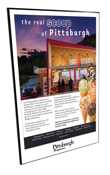 Pittsburgh Magazine - Special Advertising Sections - Modern Wooden Plaque