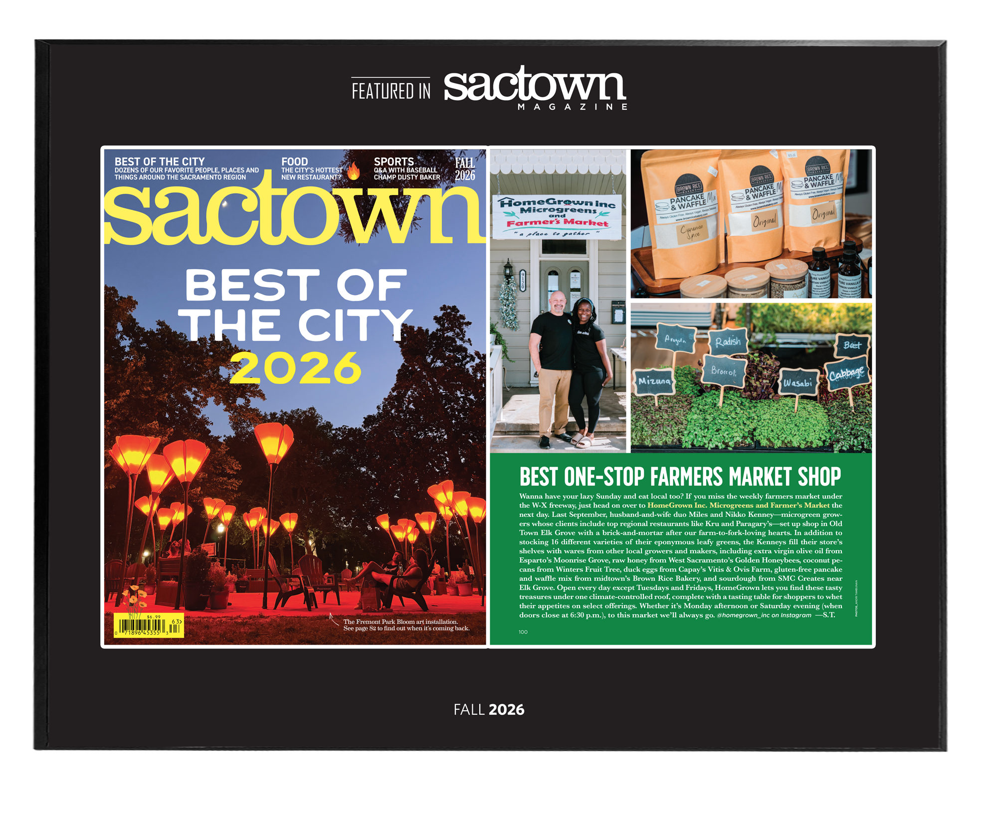 Sactown Magazine - Best of City - Spread Wood Plaques