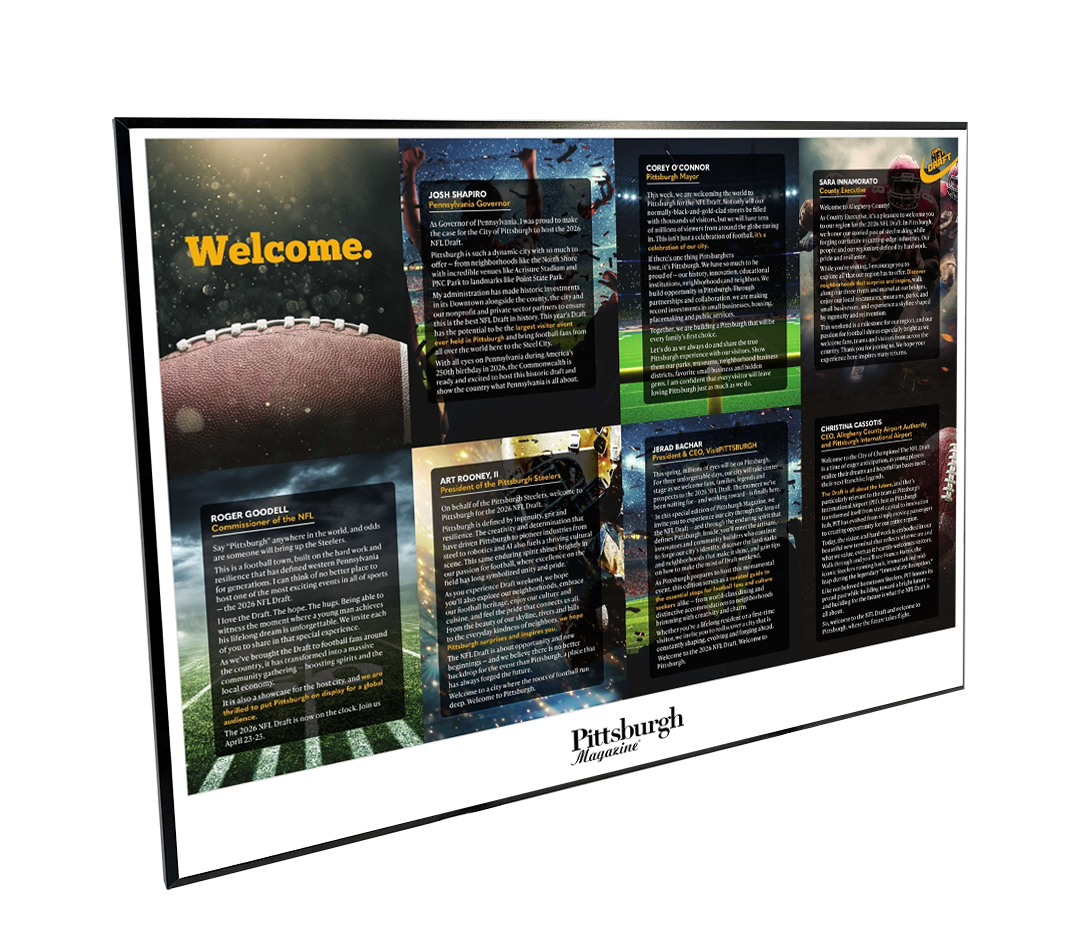 Pittsburgh Magazine - Articles & Covers - Modern Wooden Plaque