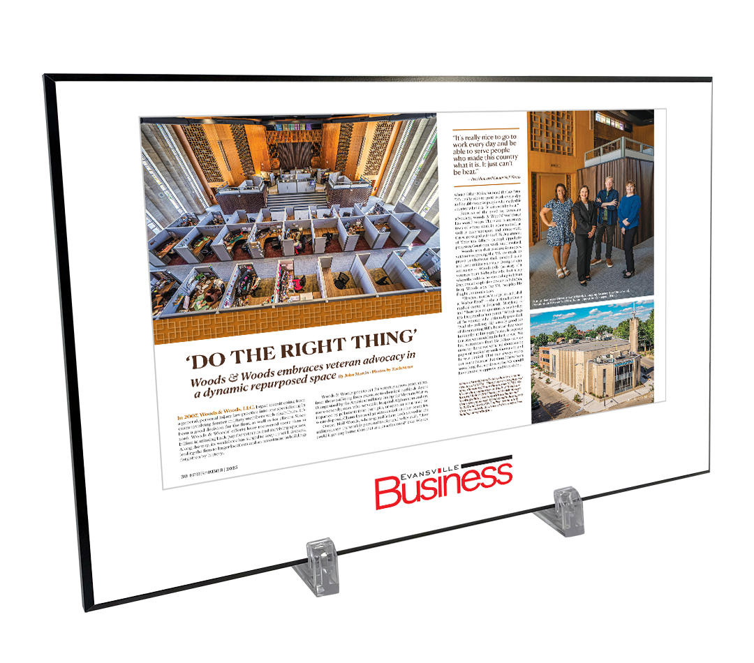 Evansville Business - Editorial Features  - Plaques