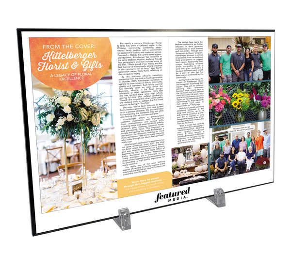 Featured Media Cover & Article - Plaques