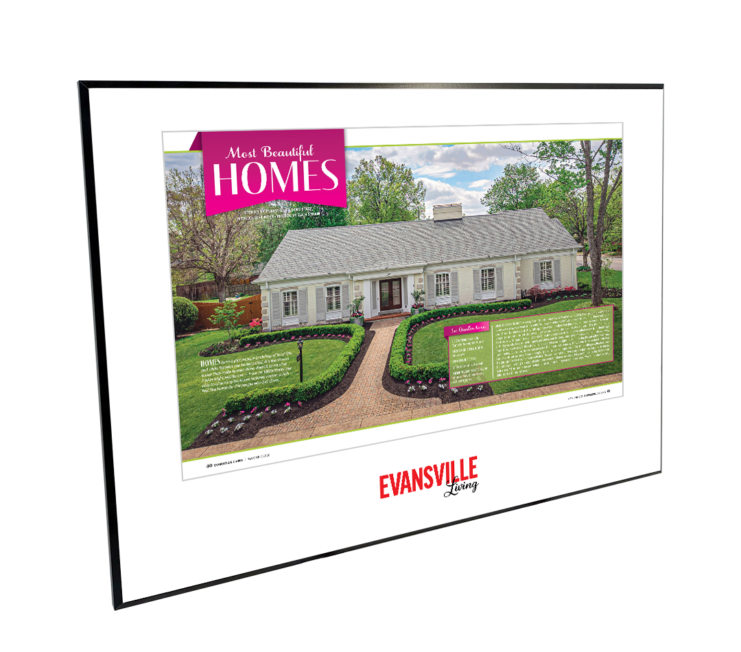 Evansville Living - Most Beautiful Homes - Plaques