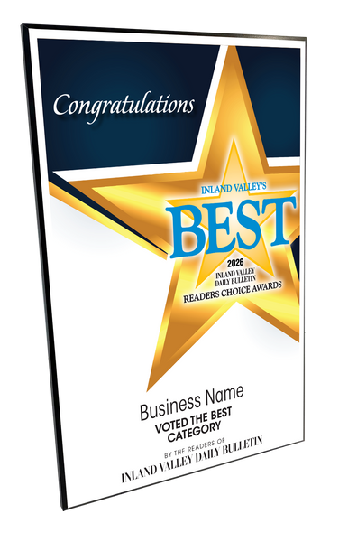 IVDB Best Of and Readers Choice Certificate - Modern Hardi-plaque