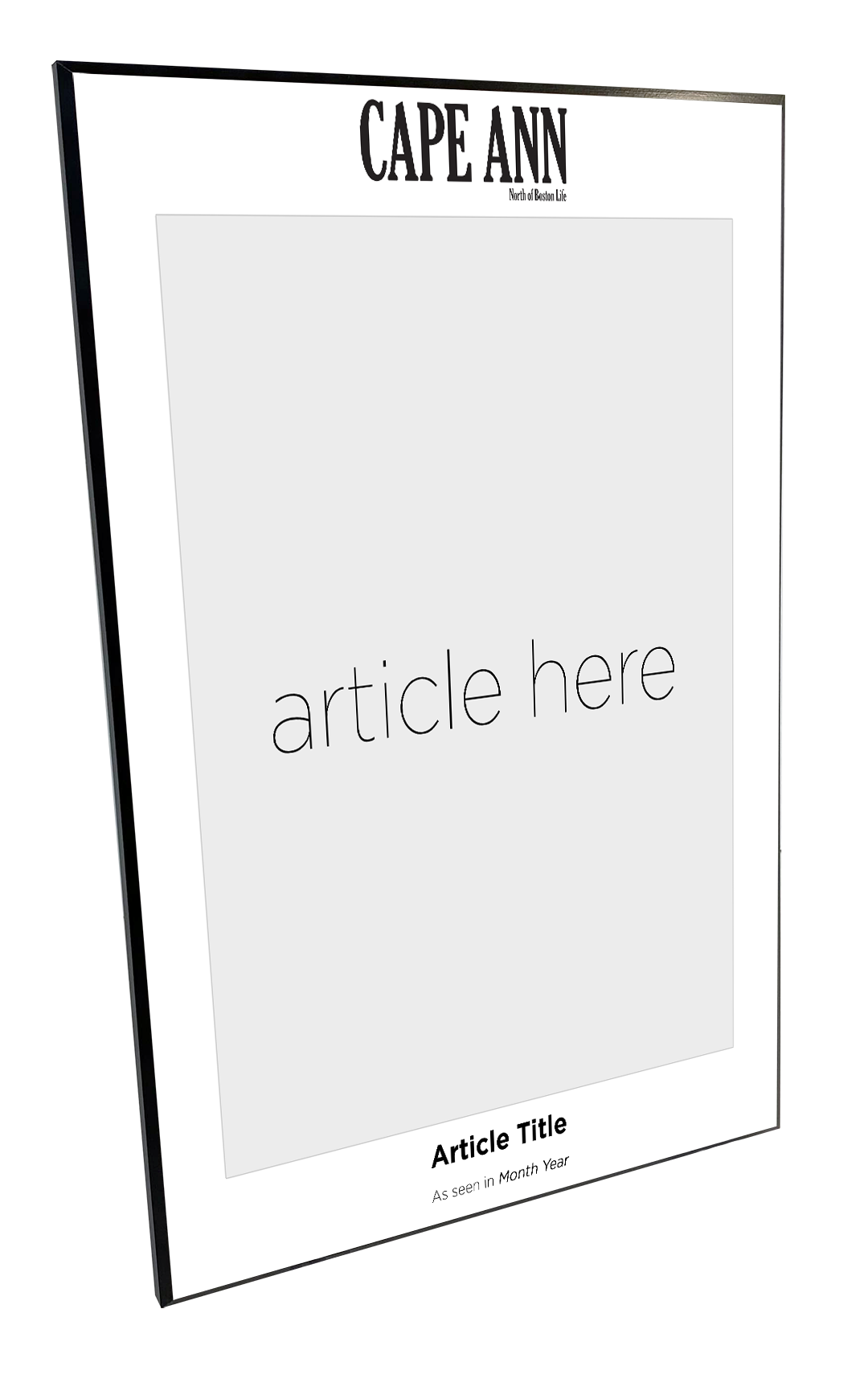 N. Boston Media Group - Articles - Wooden Plaques