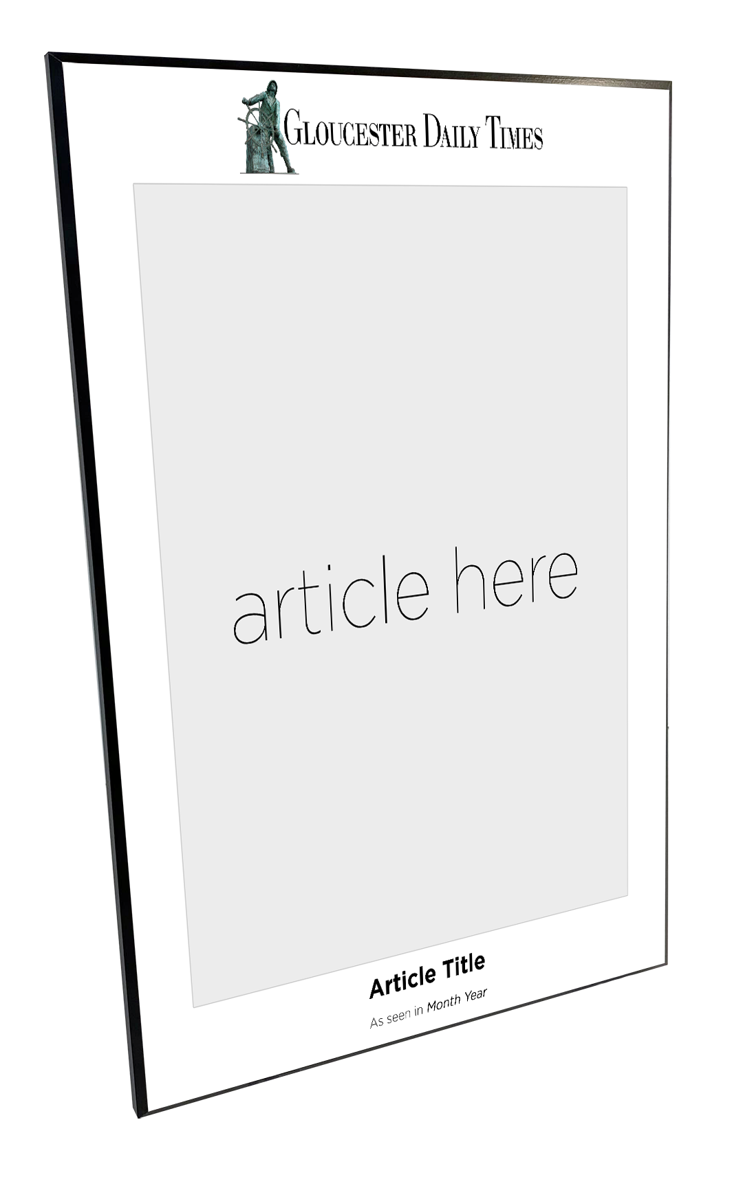 N. Boston Media Group - Articles - Wooden Plaques