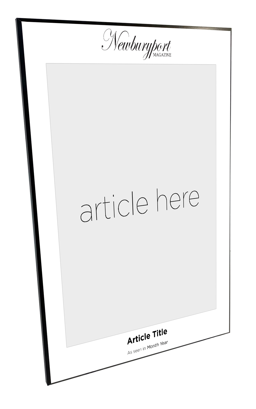 N. Boston Media Group - Articles - Wooden Plaques