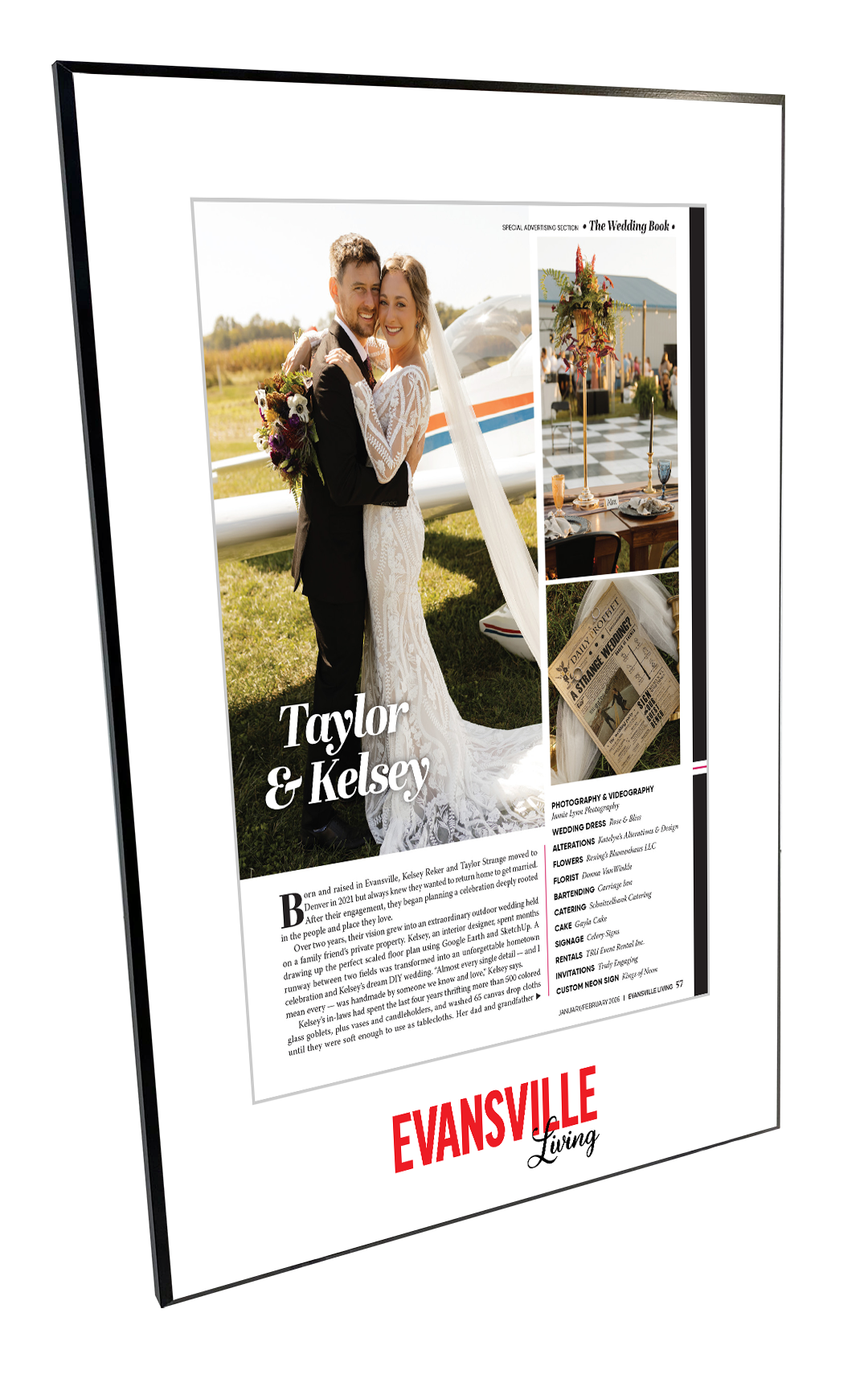 Evansville Living - Wedding Book - Plaques
