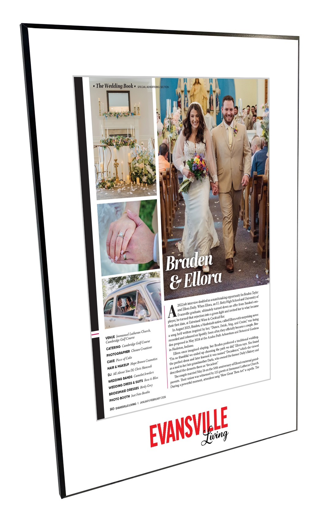 Evansville Living - Wedding Book - Plaques