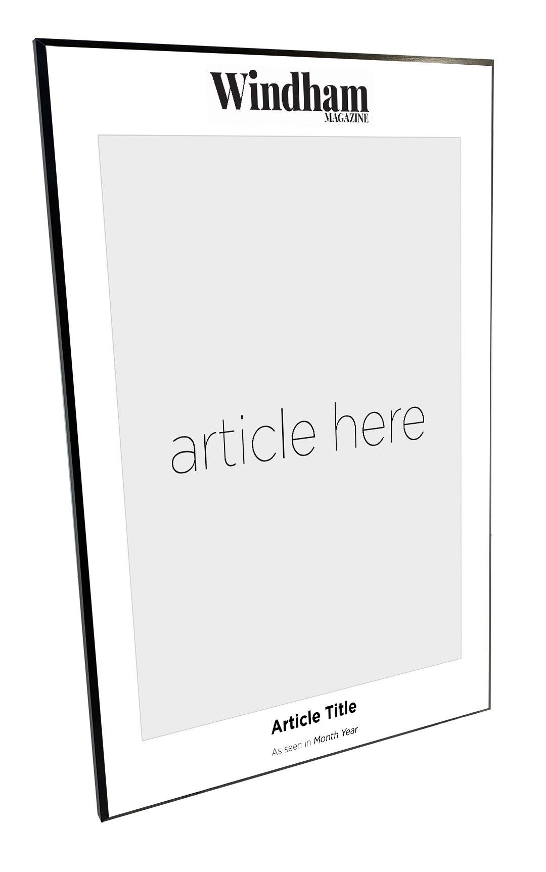 N. Boston Media Group - Articles - Wooden Plaques