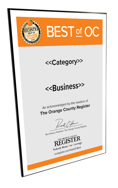 Best Of Orange County Award - Modern Hardi-plaque