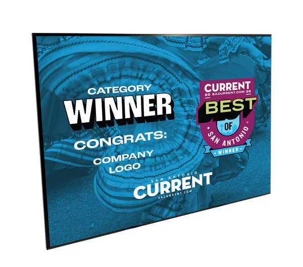 San Antonio Current "Best of San Antonio" Award Plaque