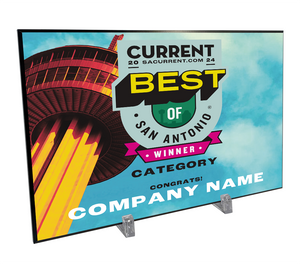 San Antonio Current "Best of San Antonio" Award Plaque