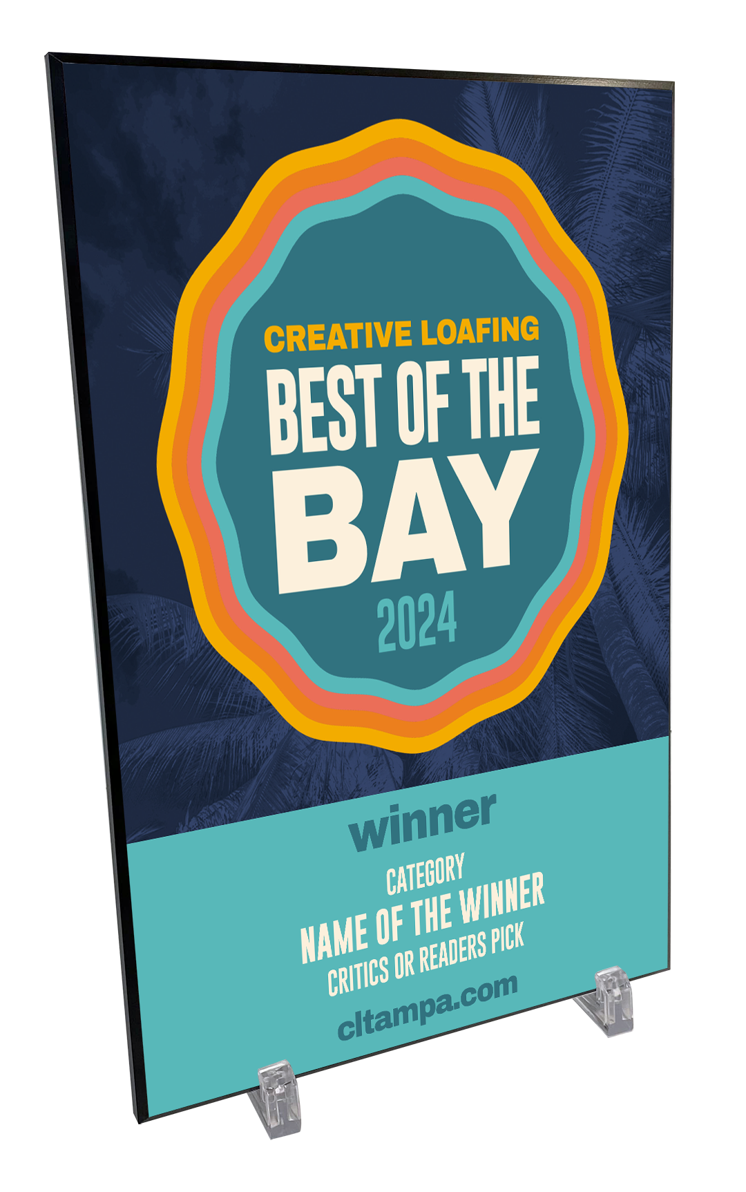 CL Tampa Bay Best of the Bay Plaque | Traditional Modern Mount