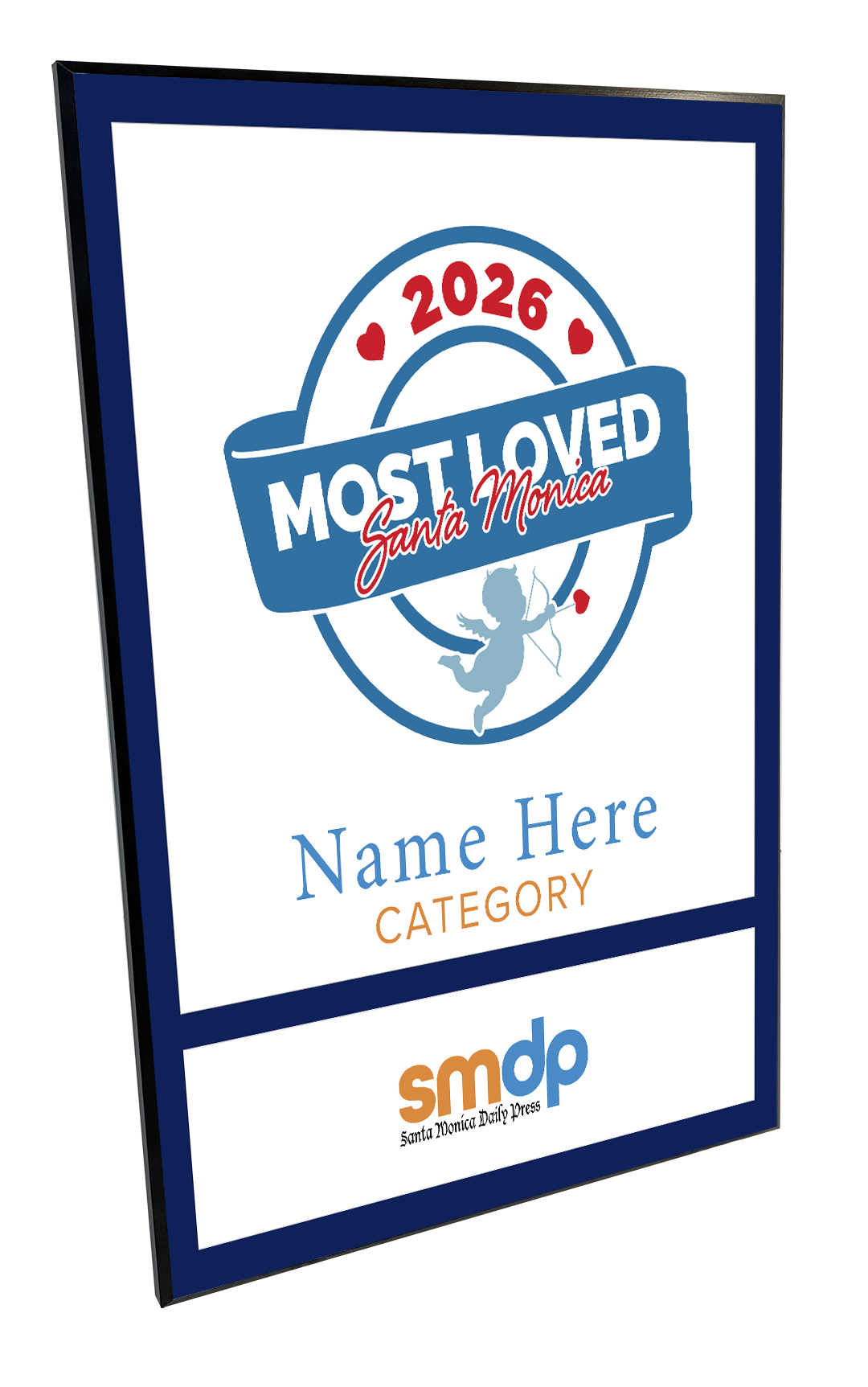 SMDP Most Loved Awards - Wood Plaque