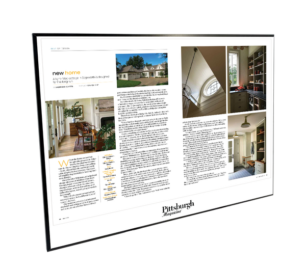 Pittsburgh Magazine - Special Publications - Modern Wooden Plaque