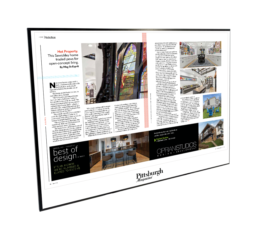 Pittsburgh Magazine - Special Publications - Modern Wooden Plaque