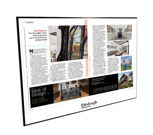 Pittsburgh Magazine - Special Publications - Modern Wooden Plaque