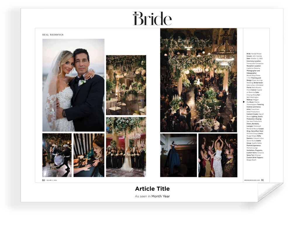 New Orleans Bride Magazine - Covers & Articles - Archival Reprint