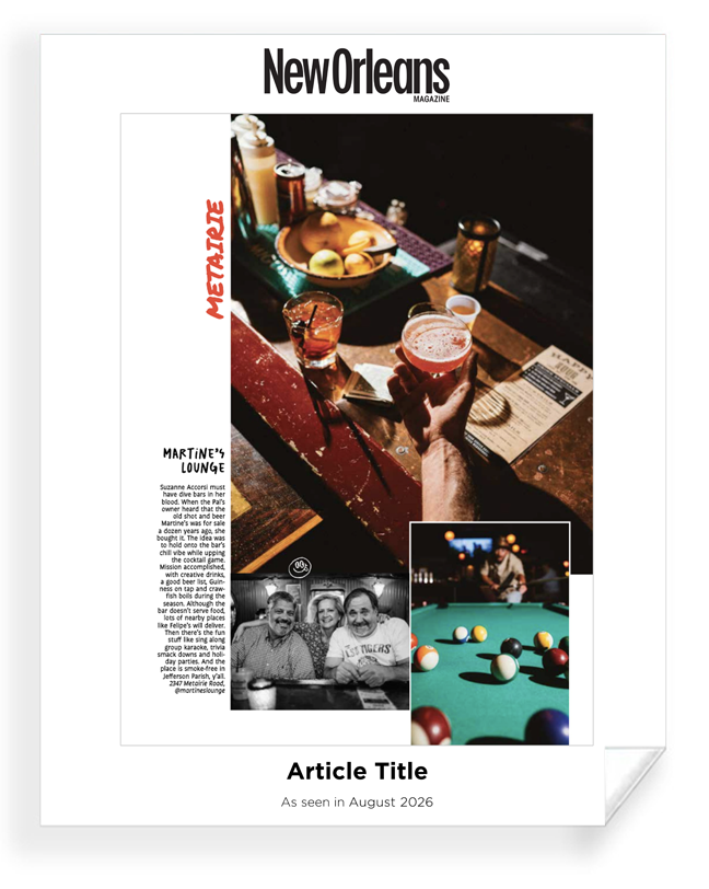 New Orleans Magazine - Covers & Articles - Archival Reprint