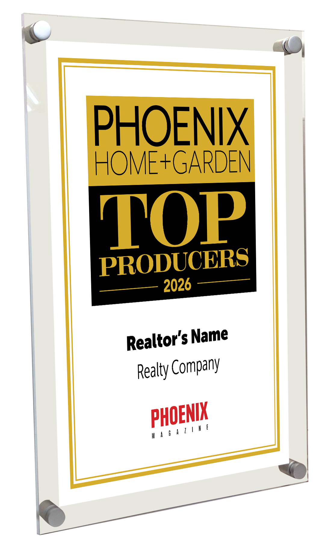 Phoenix Magazine - Acrylic Plaques
