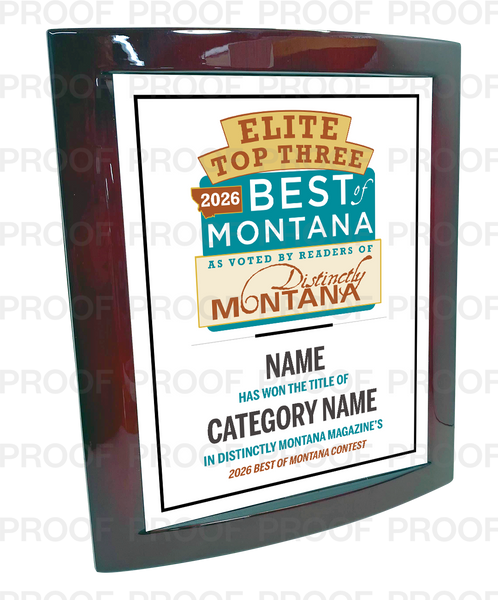 Distinctly Montana Magazine's — Best of Montana - Eclipse Plaque