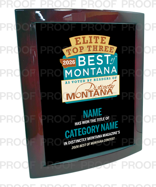 Distinctly Montana Magazine's — Best of Montana - Eclipse Plaque