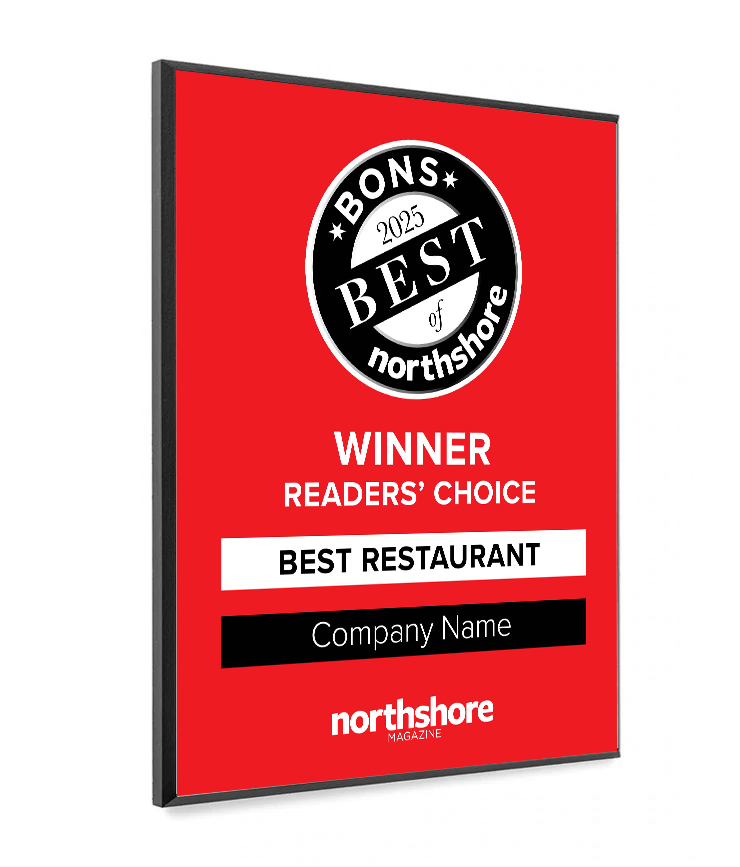 Northshore Magazine - Best of Northshore - Modern Wooden Plaque