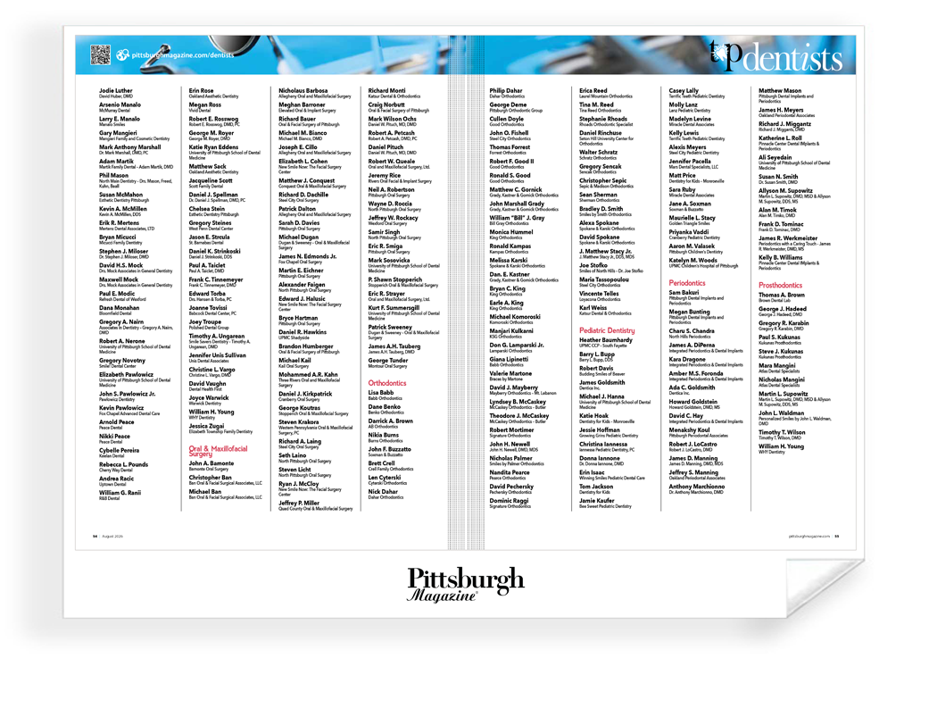 Pittsburgh Magazine - Top Awards - Frameable Archival Print