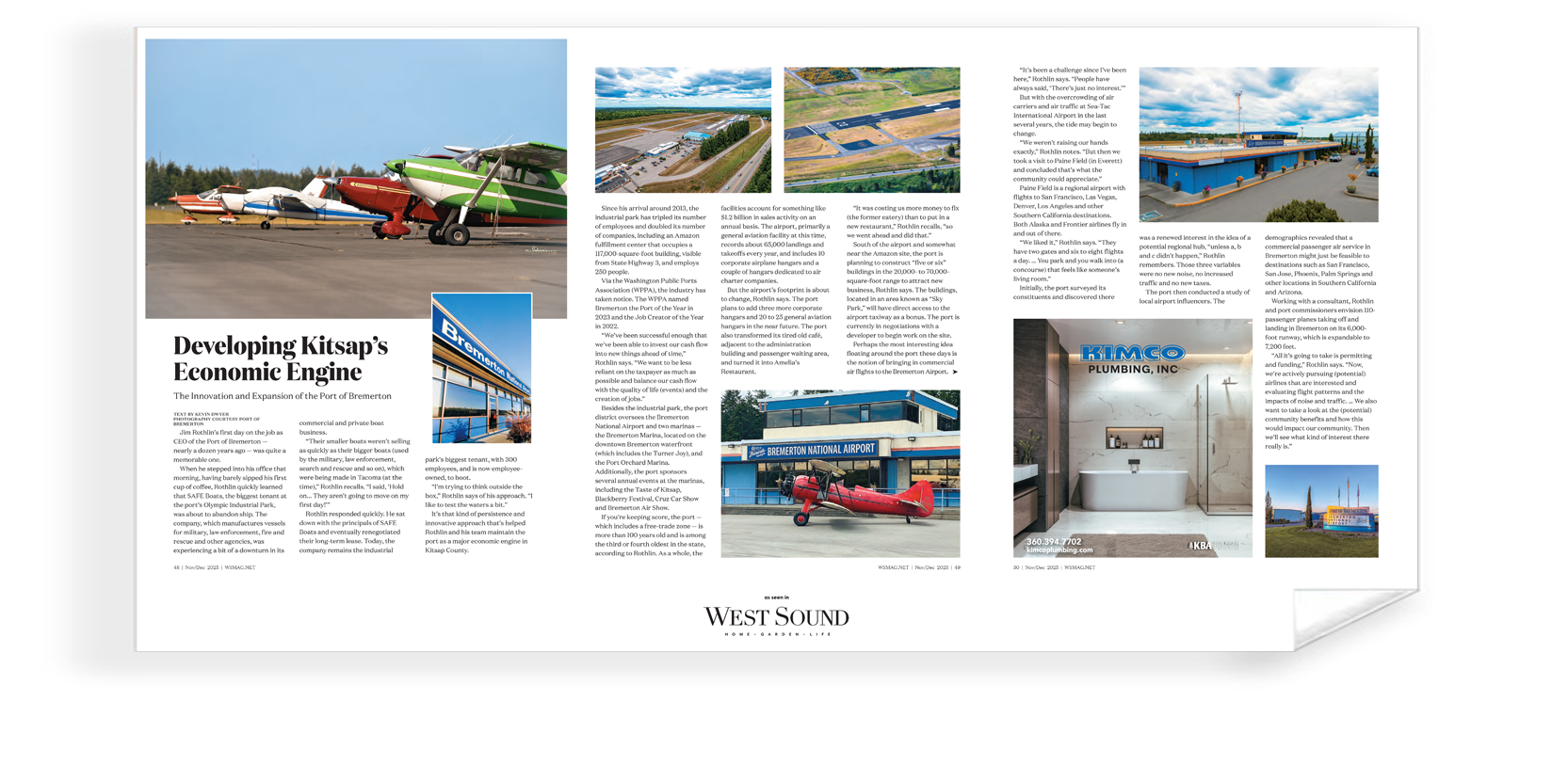 West Sound Magazine Article & Cover Archival Reprints