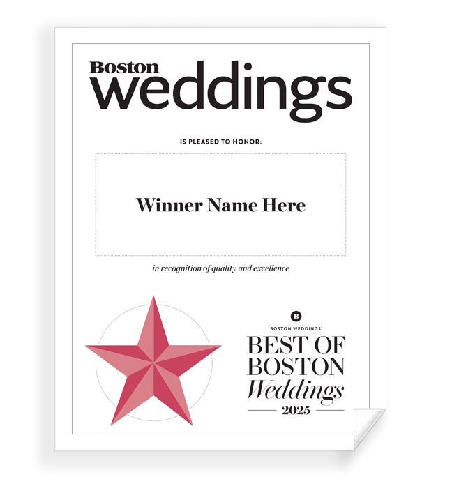 “Best of Boston Weddings”  - Award Print