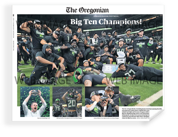 Oregon - 2024 College Football Conference Championship (The Oregonian) - Reprint/Poster