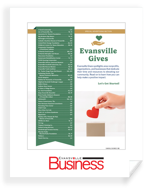 Evansville Business - Evansville Gives - Archival Reprints