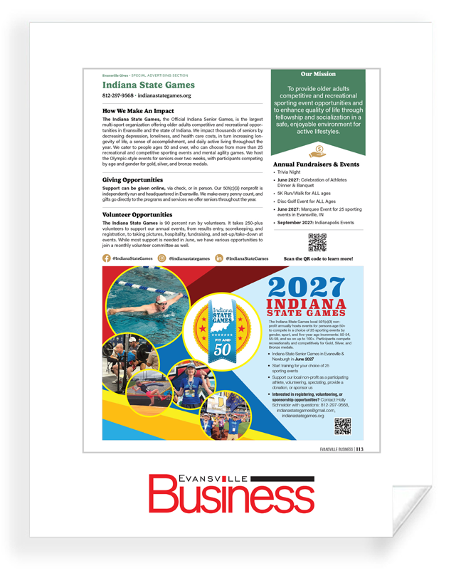 Evansville Business - Evansville Gives - Archival Reprints