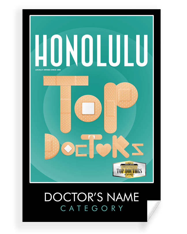 HONOLULU Magazine Top Doctors Window Clings